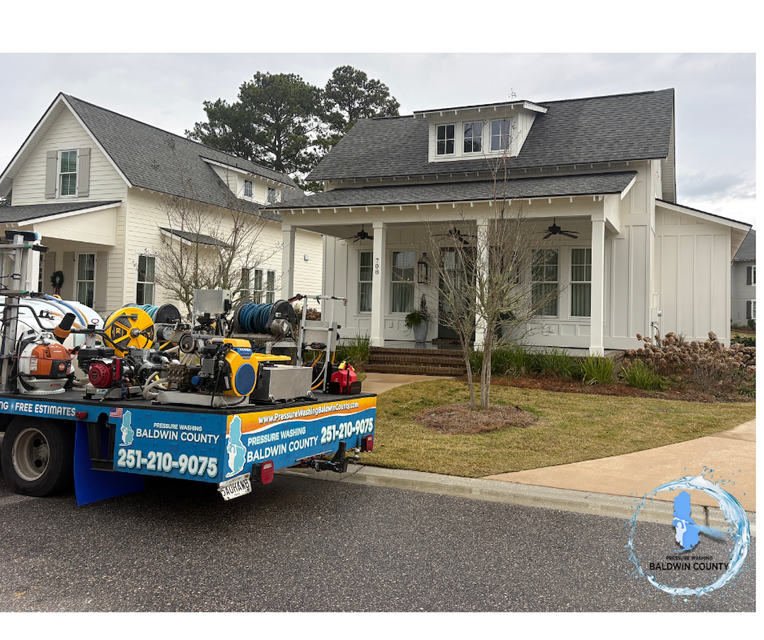 House Washing & Concrete Cleaning at The Colony in Fairhope, AL
